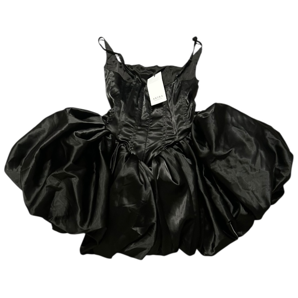 NWT AKIRA Satin Mini Ballerina Dress Women's Size M Medium New with TAG